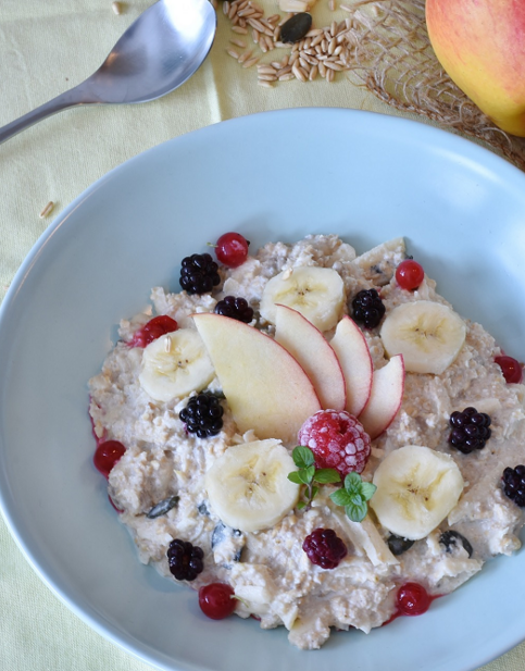 Avena con plátano