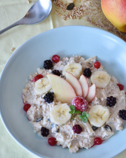 Avena con plátano 